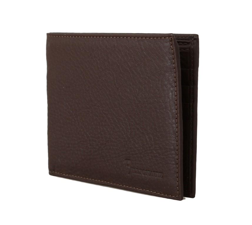 Billionaire Italian Couture Men's Leather Bifold Wallet Brown VAS1444