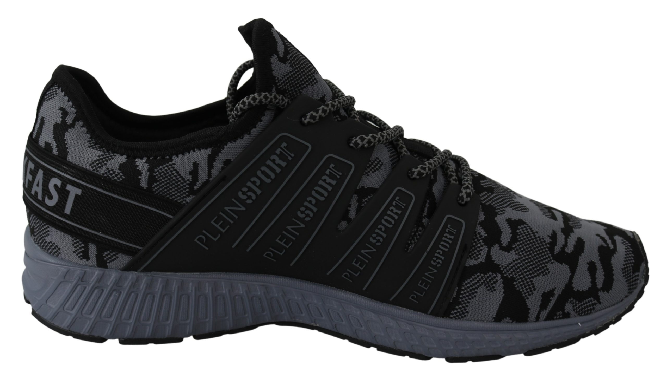 Grey Polyester Runner Backside Sneakers Shoes - EU41/US8