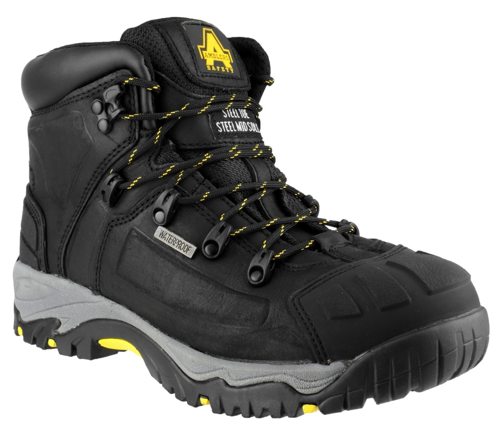 Amblers Unisex Safety Waterproof Boot Black 24876 - Black 3