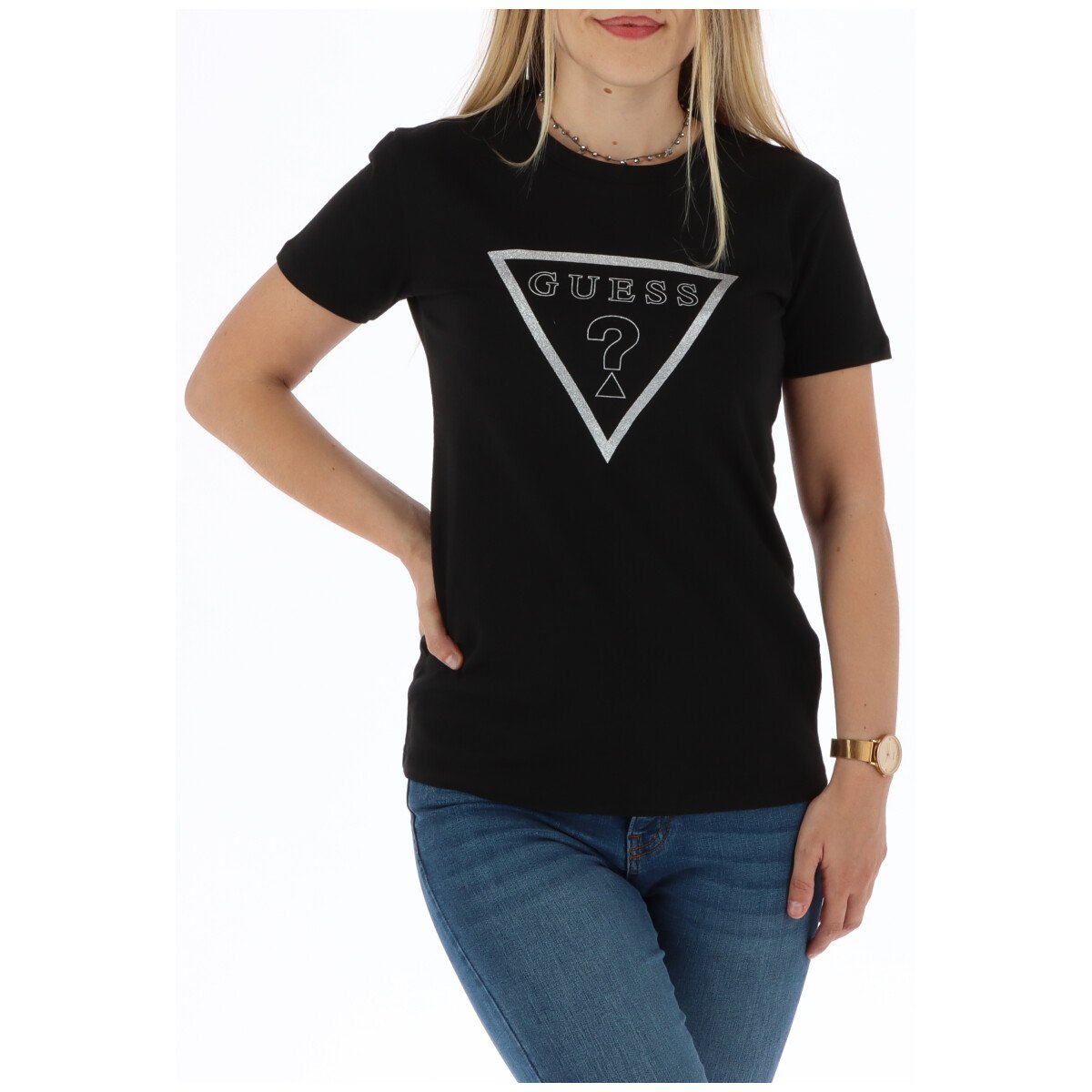 Guess Women's T-Shirt Various Colours 301064 - black XS