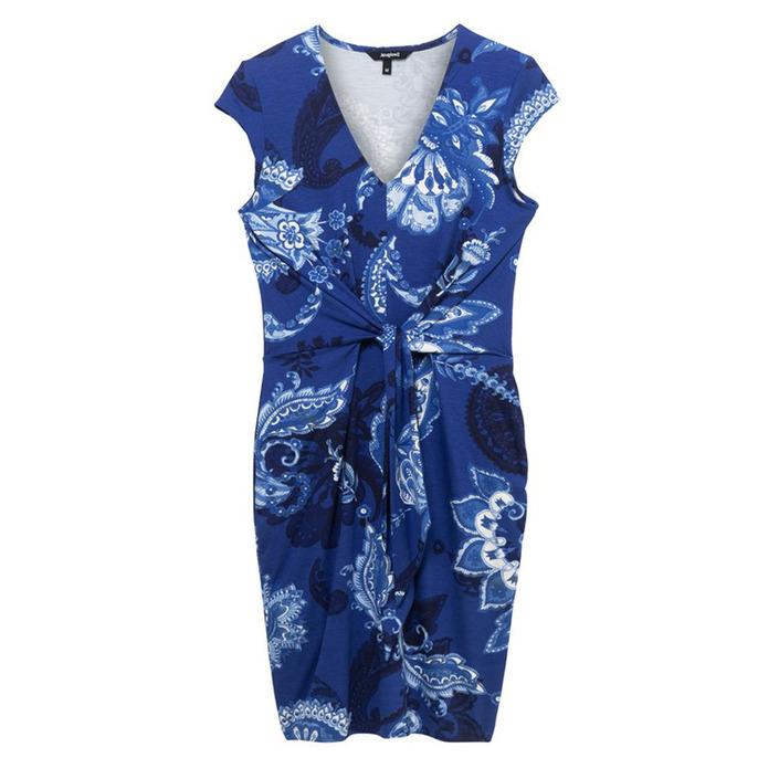 Desigual Women's Dress Blue 203885 - blue M
