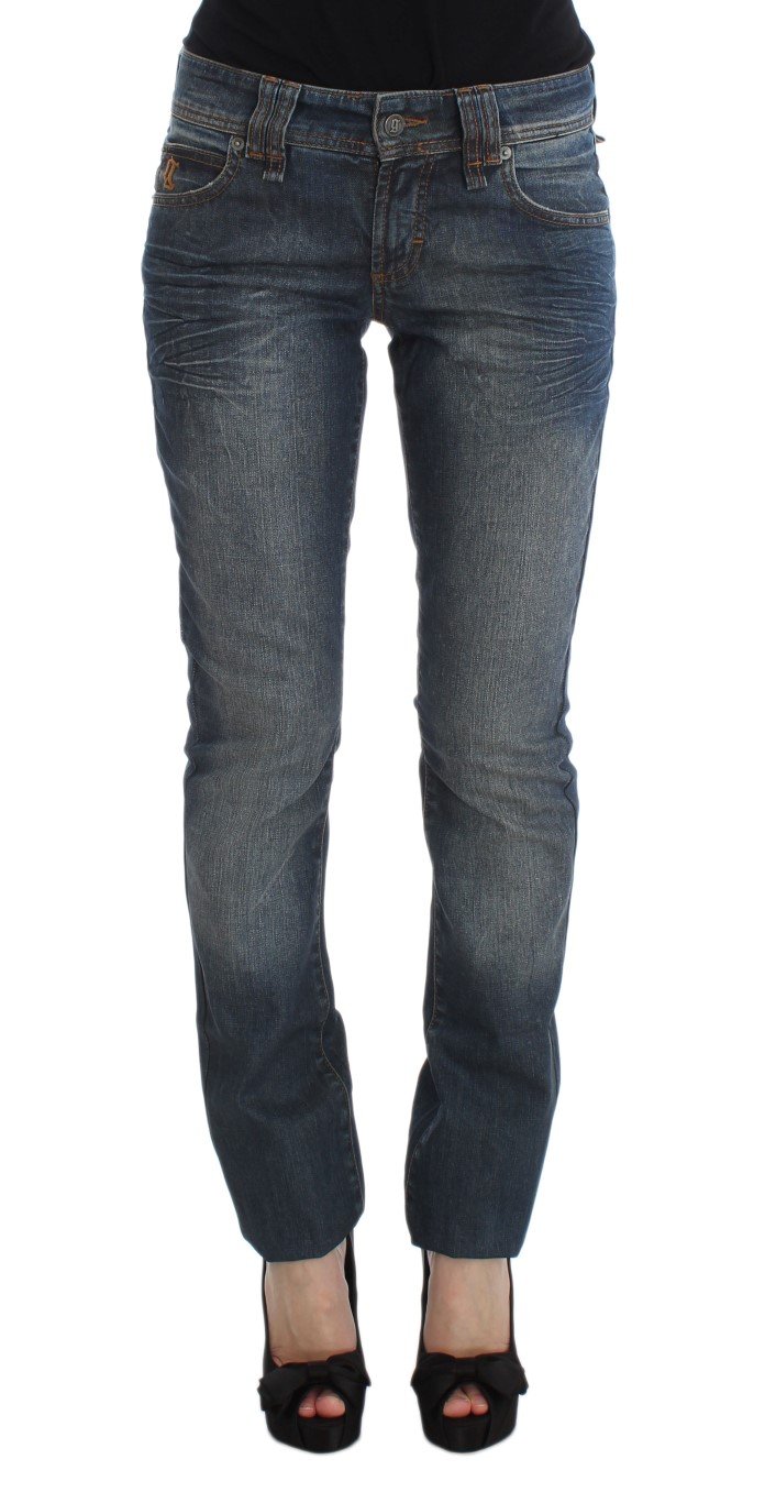 John Galliano Women's Cotton Blend Slim Fit Jeans Blue SIG30168 - W24