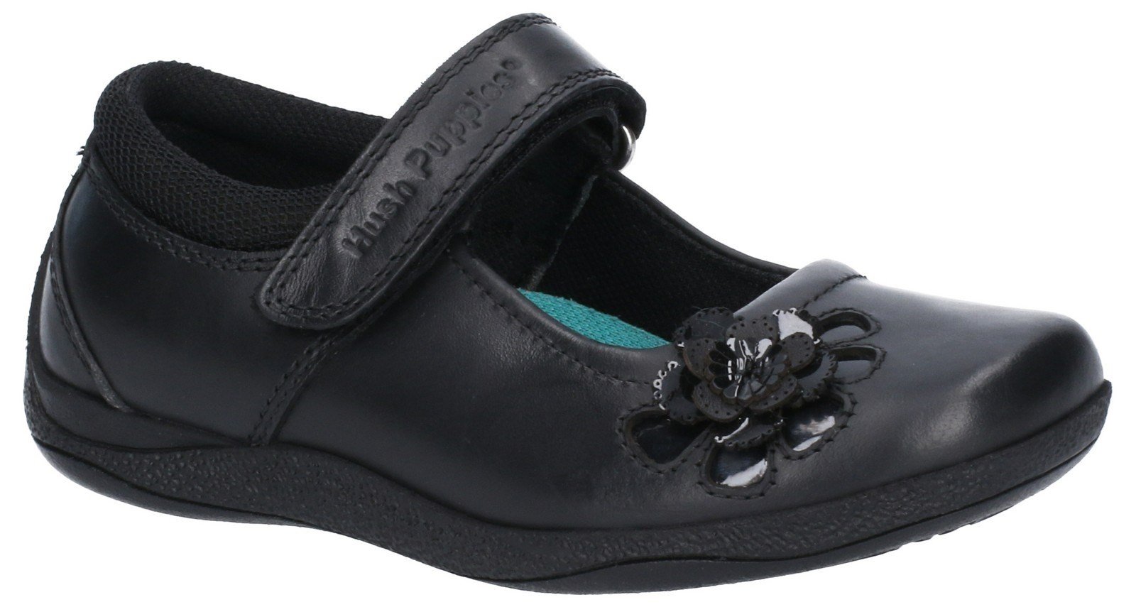 Hush Puppies Women's Jessica Jnr Touch School Shoe Various Colours 28981 - Black 10