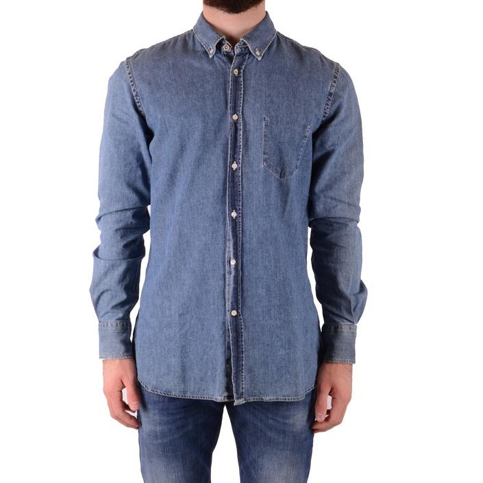 Dondup Men's Shirt Blue 165256 - blue L