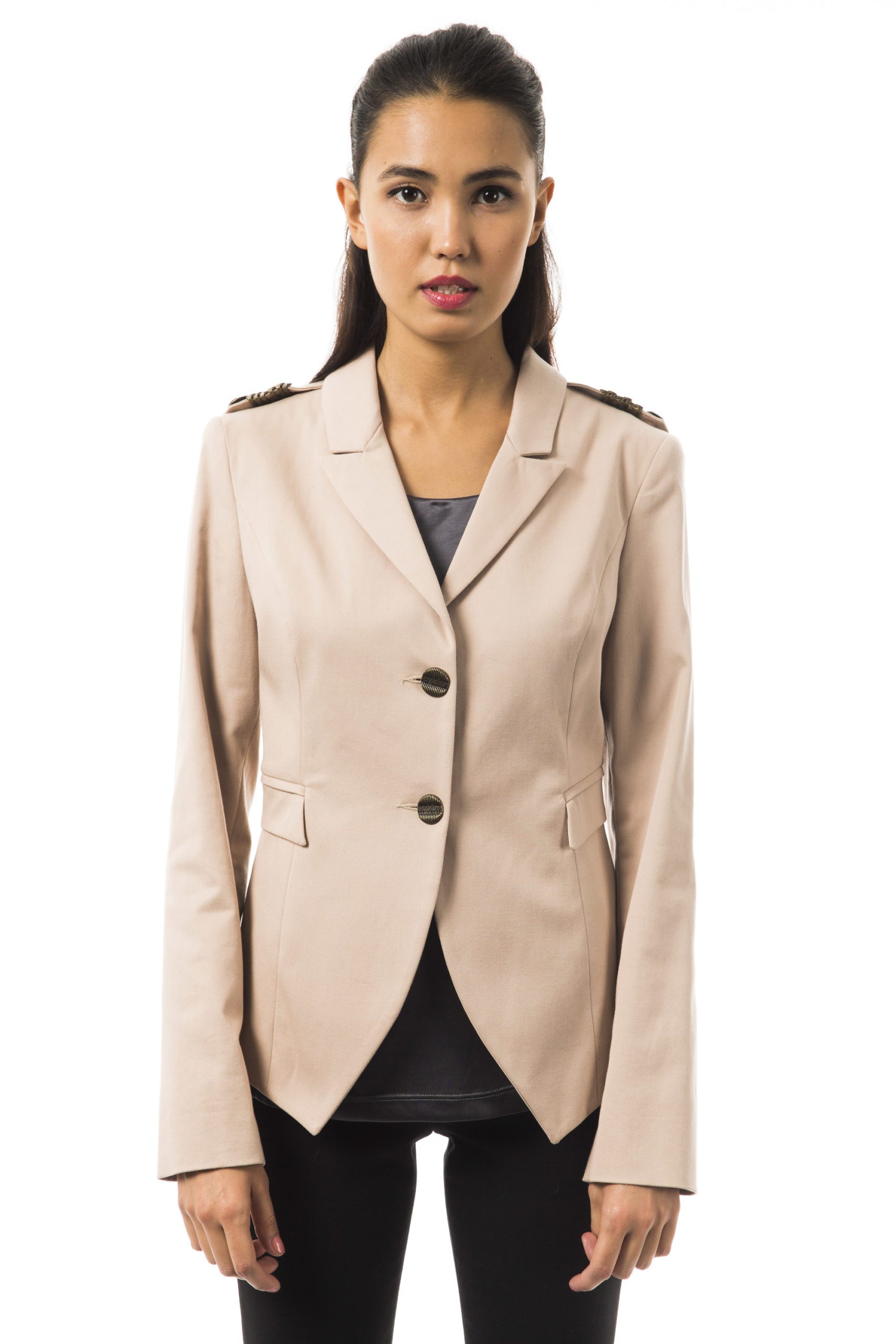 BYBLOS Women's Cartone Blazer Beige BY1263689 - IT40 | XS