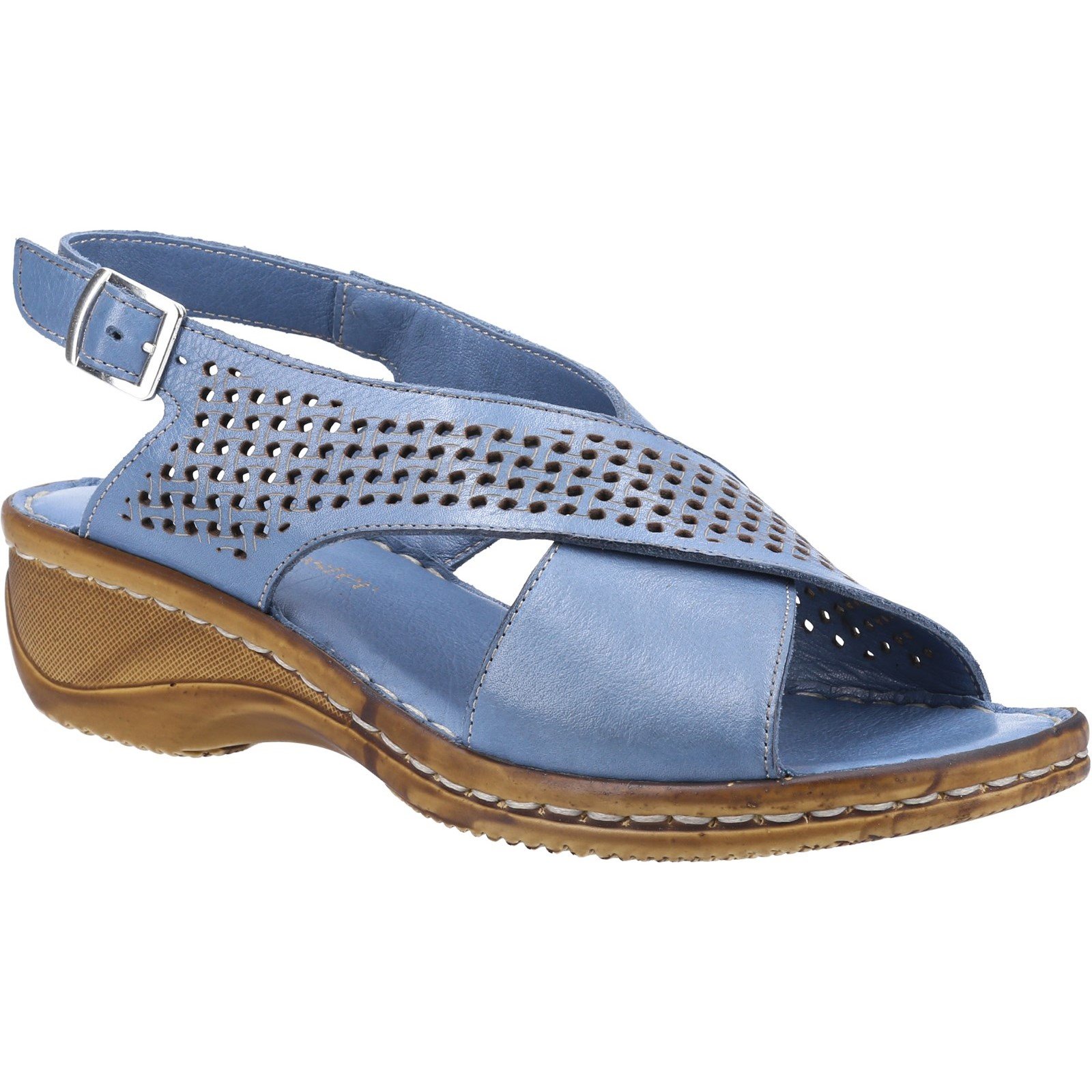 Fleet & Foster Women's Judith Open Toe Sandal Various Colours 31915 - Blue 3