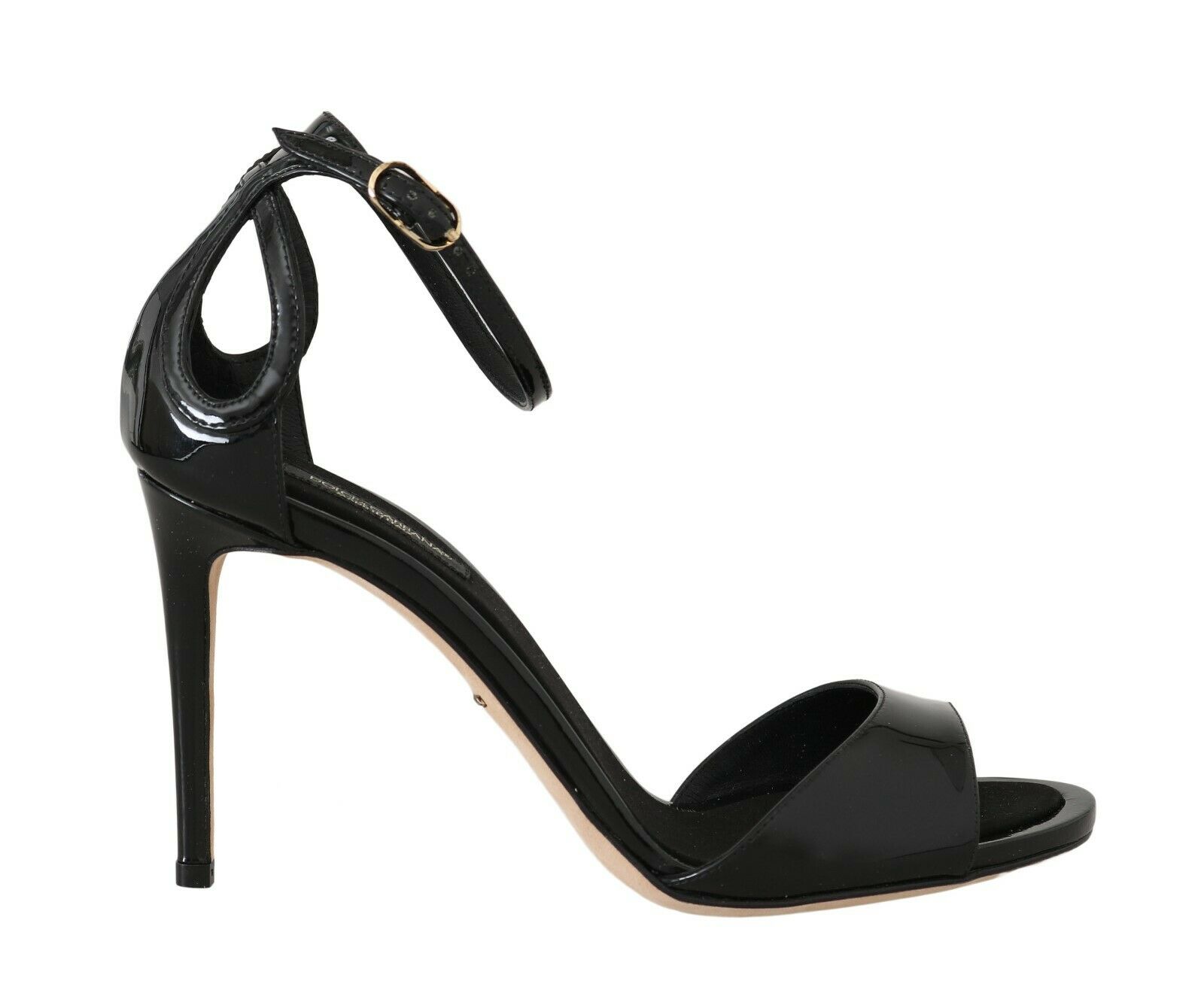 Dolce & Gabbana Women's Leather Stiletto Sandals Black LA5615 - EU40/US9.5