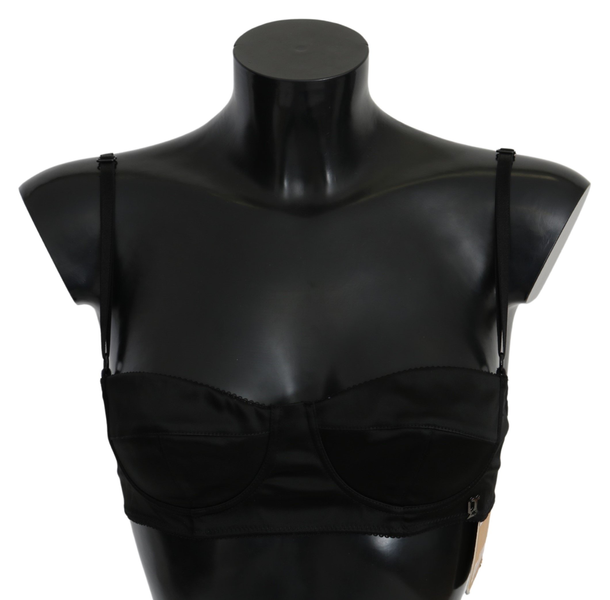 John Galliano Women's Reggiseno Cotton Stretch Bra Black BIK962 - IT2 | S