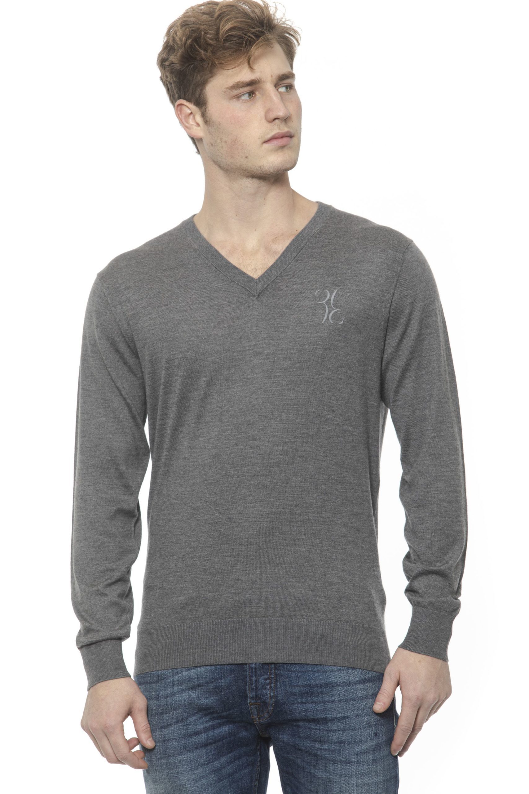 Billionaire Italian Couture Men's Grigio Sweater Grey BI1313505 - S