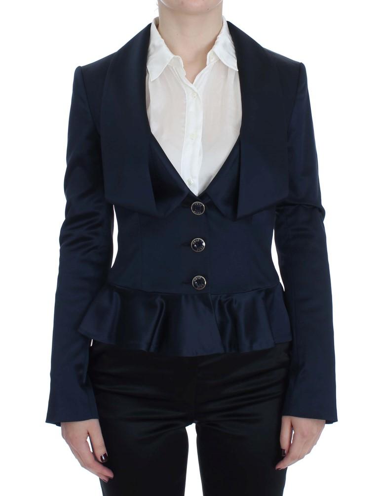 Exte Women's Three Button Single Breasted Blazer Blue SIG30860 - IT46 | L