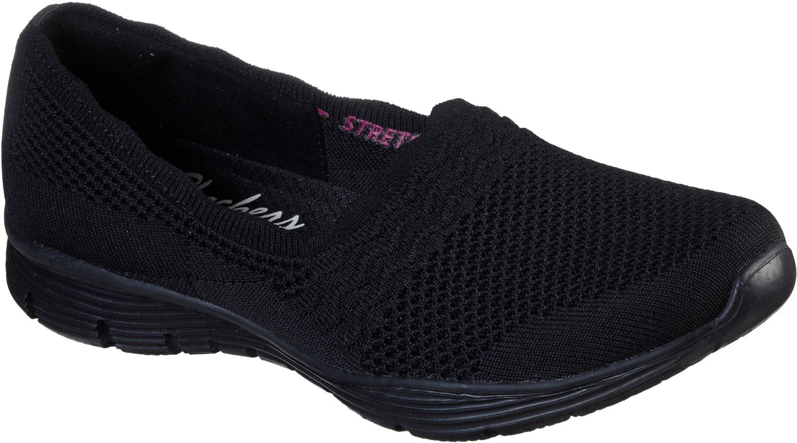 Skechers Women's Seager Umpire Casual Loafer Multicolor 32125 - Black/Black 3