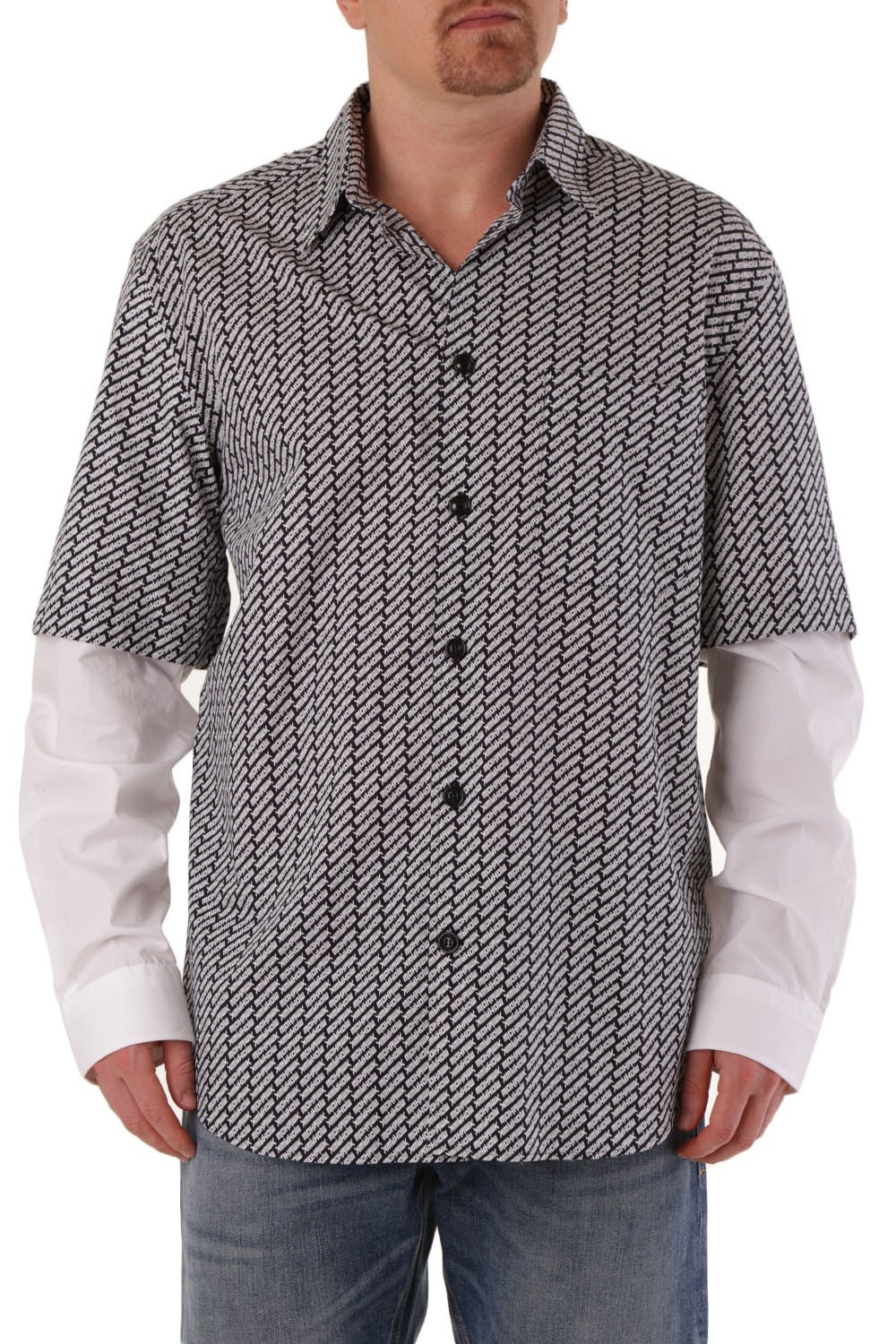Diesel Men's Shirt Blue 287429 - blue-3 L