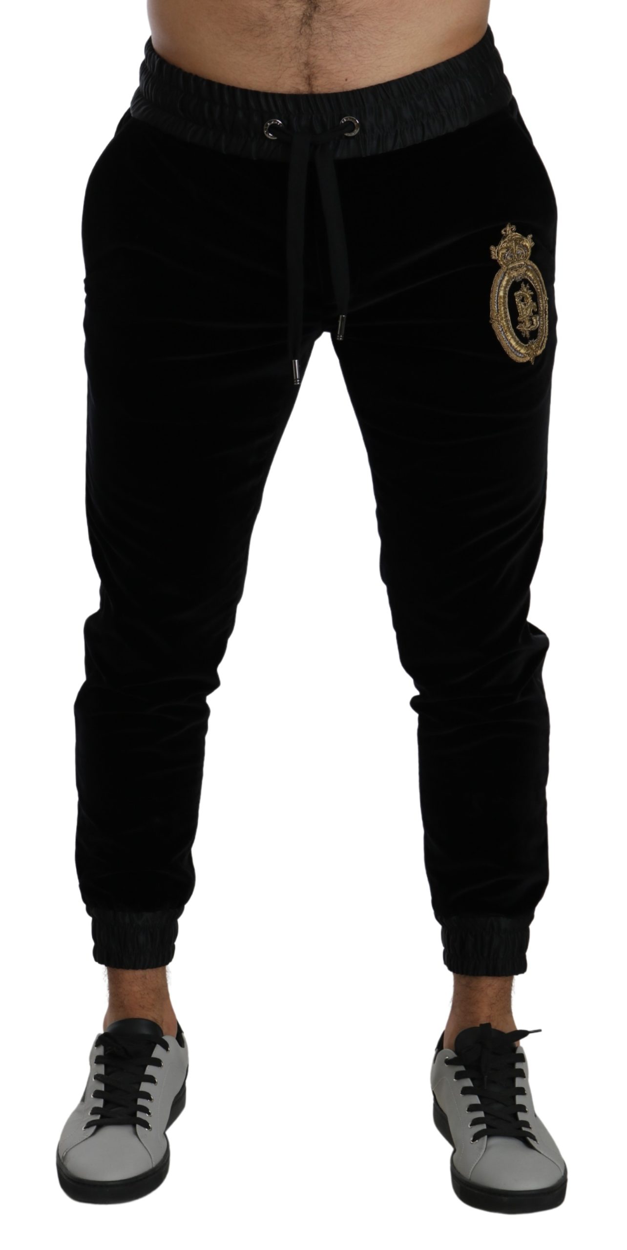 Dolce & Gabbana Men's Logo Jogging Cotton Trouser Black PAN71423 - IT48 | M
