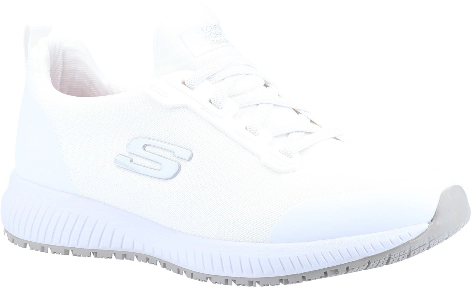 Skechers Women's Squad SR Lace Up Safety Trainer Various Colours 29119 - White 3