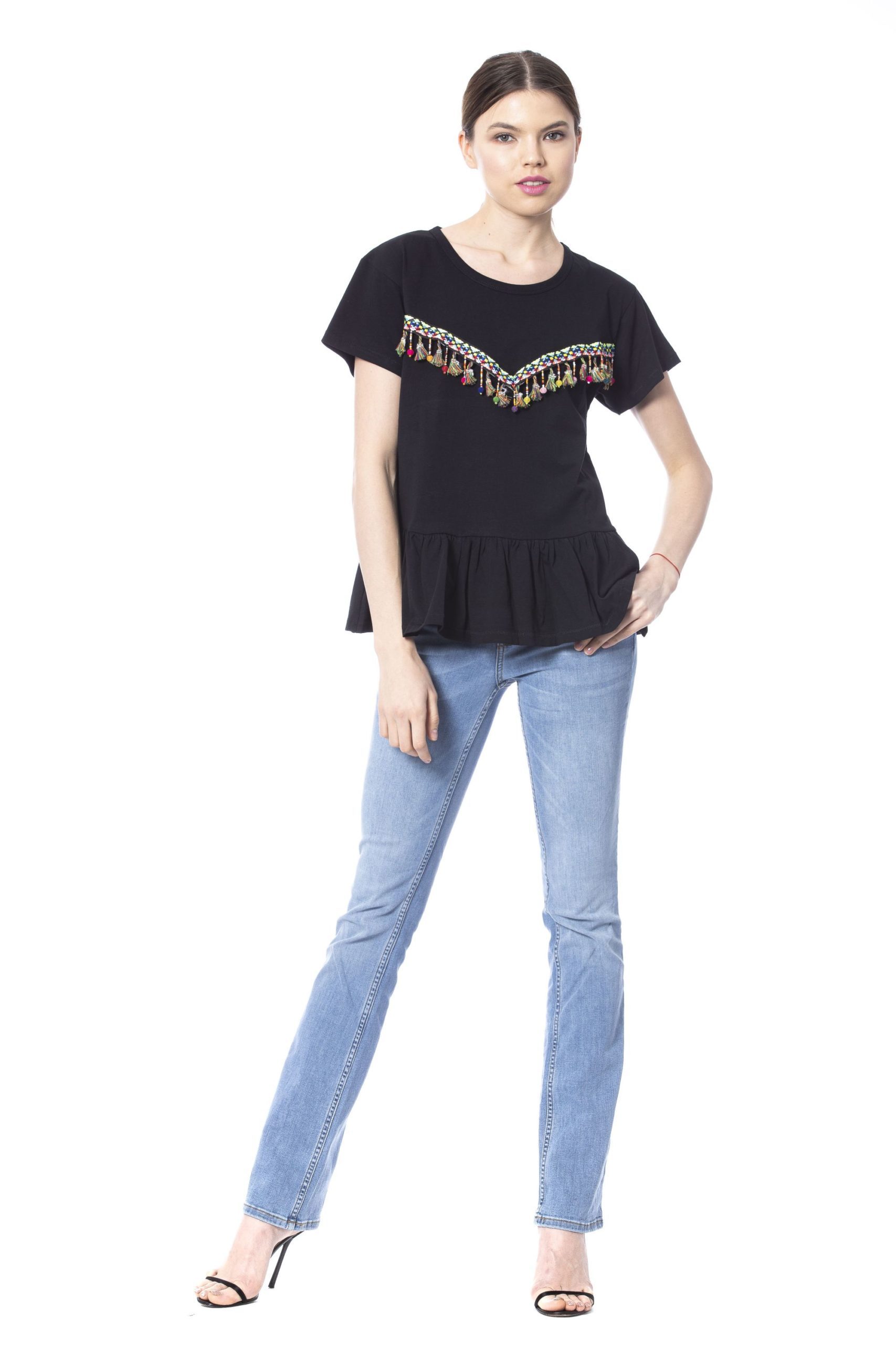 Silvian Heach Women's T-Shirt Black SI1235157 - XS