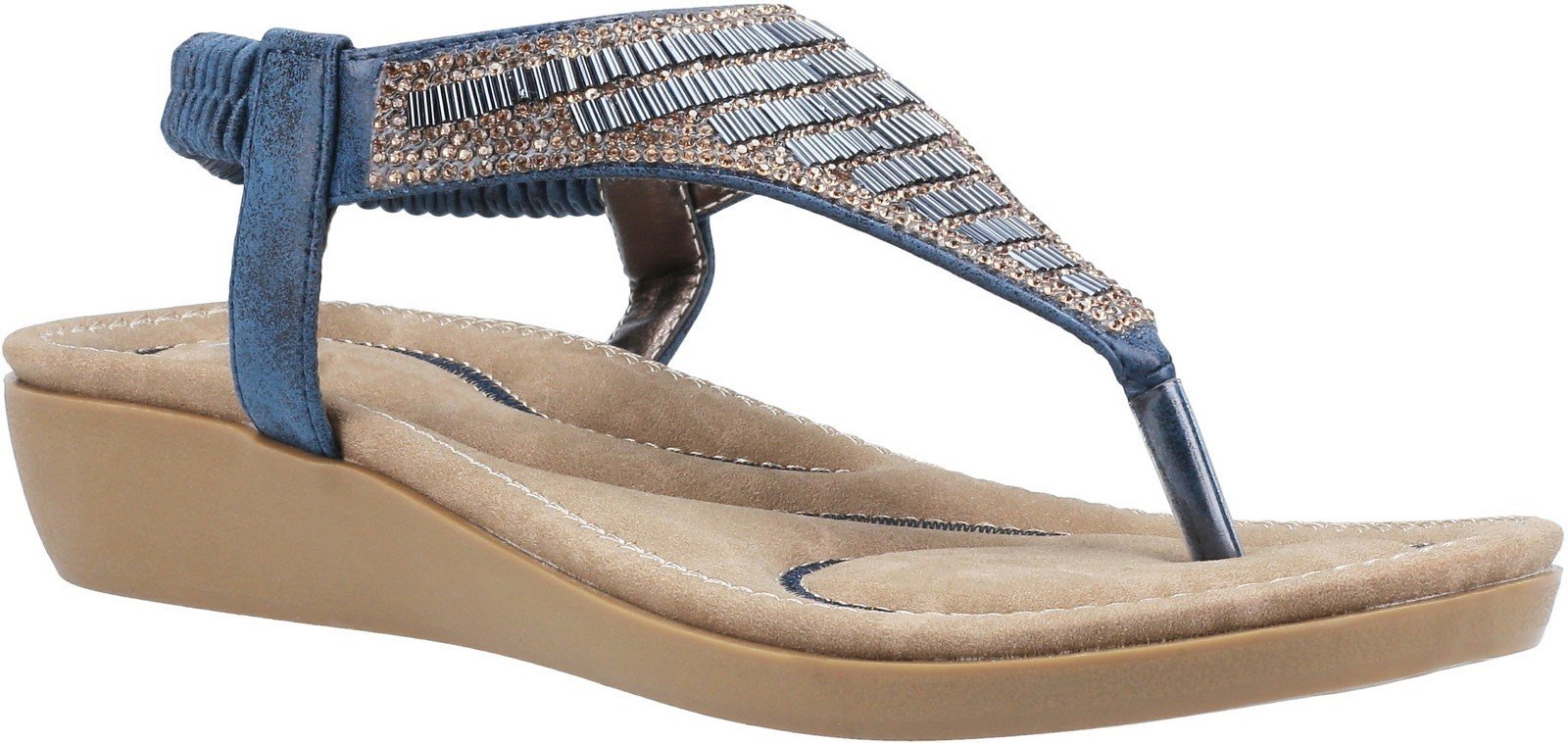 Fleet & Foster Women's Lianne Slip On Sandal Various Colours 30098 - Navy 3