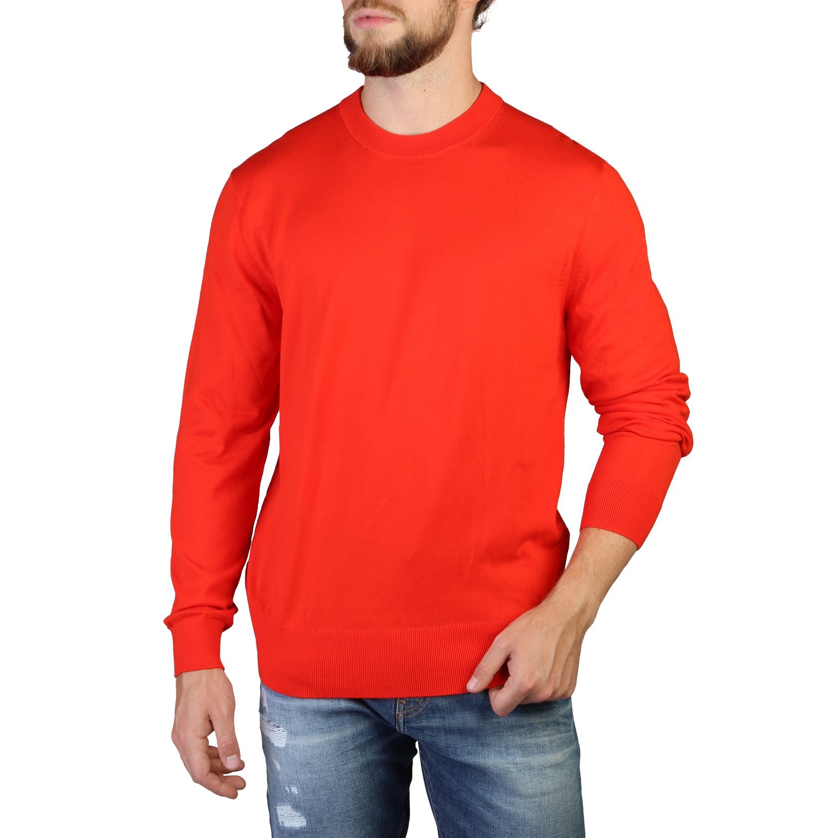 Calvin Klein Men's Sweaters Yellow 349373 - red S