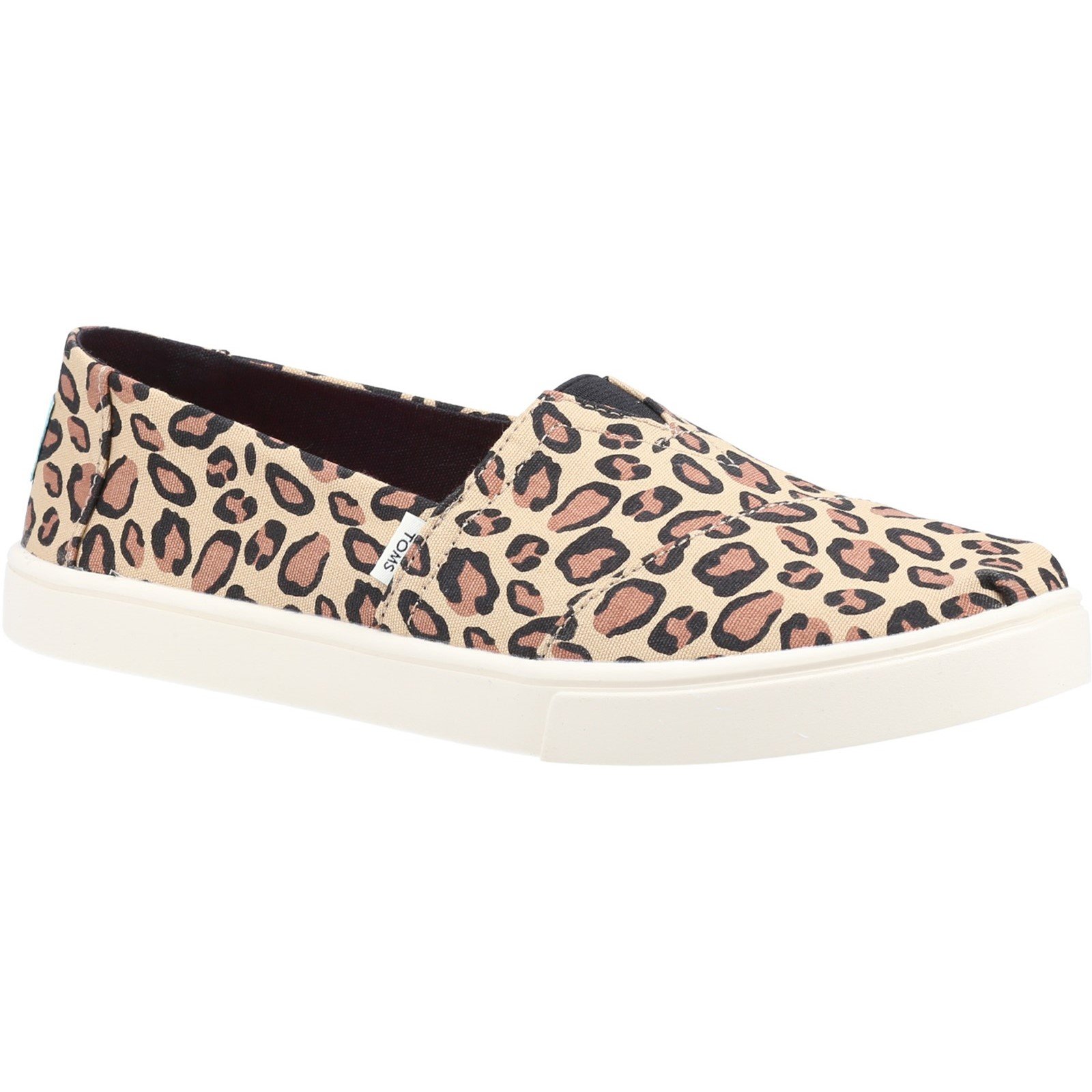TOMS Women's Alpargata Cupsole Espadrilles Multicolor 32527 - Black/Leopard 5