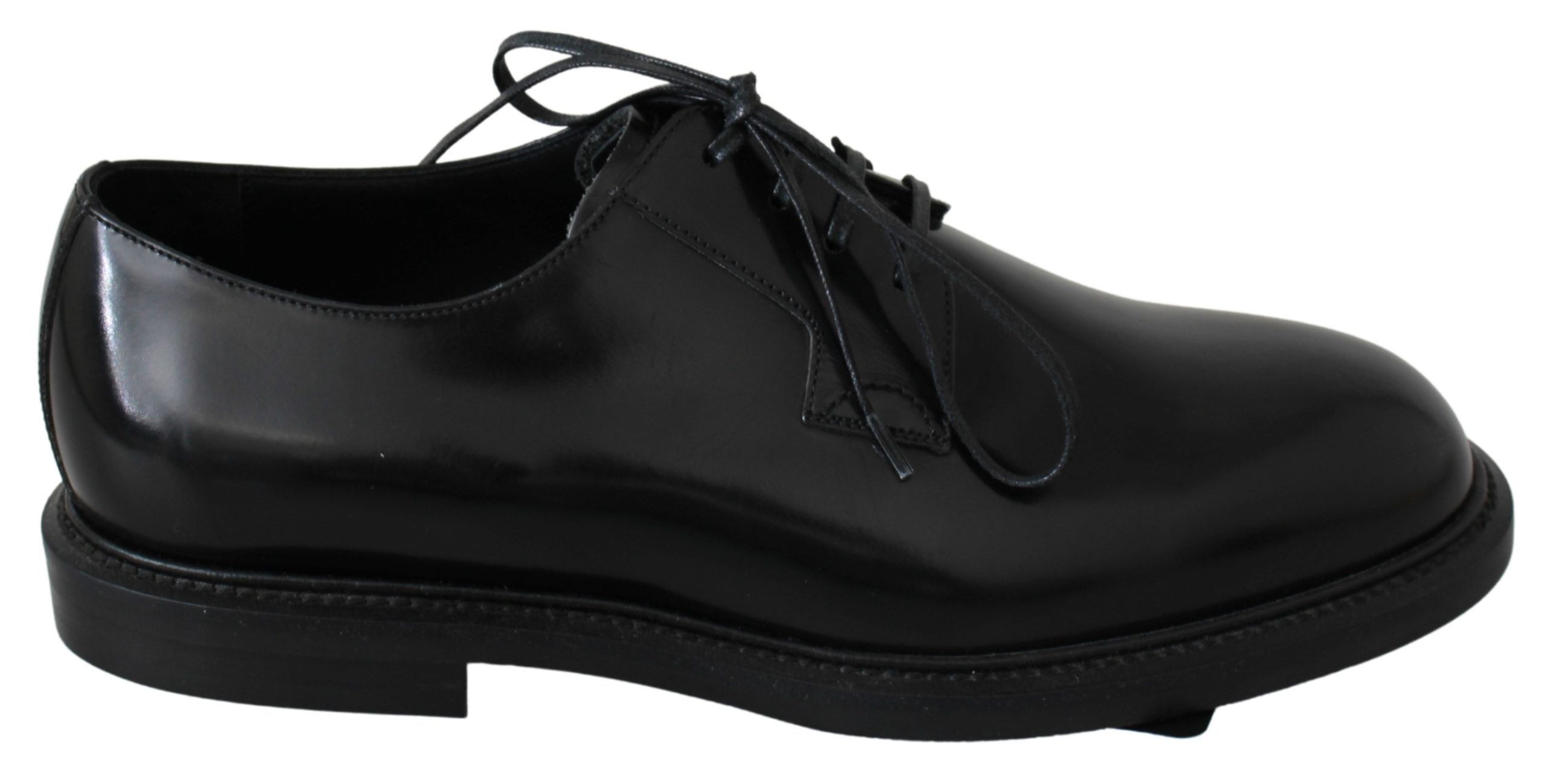 Black Leather Derby Dress Formal Mens Shoes - EU39/US6