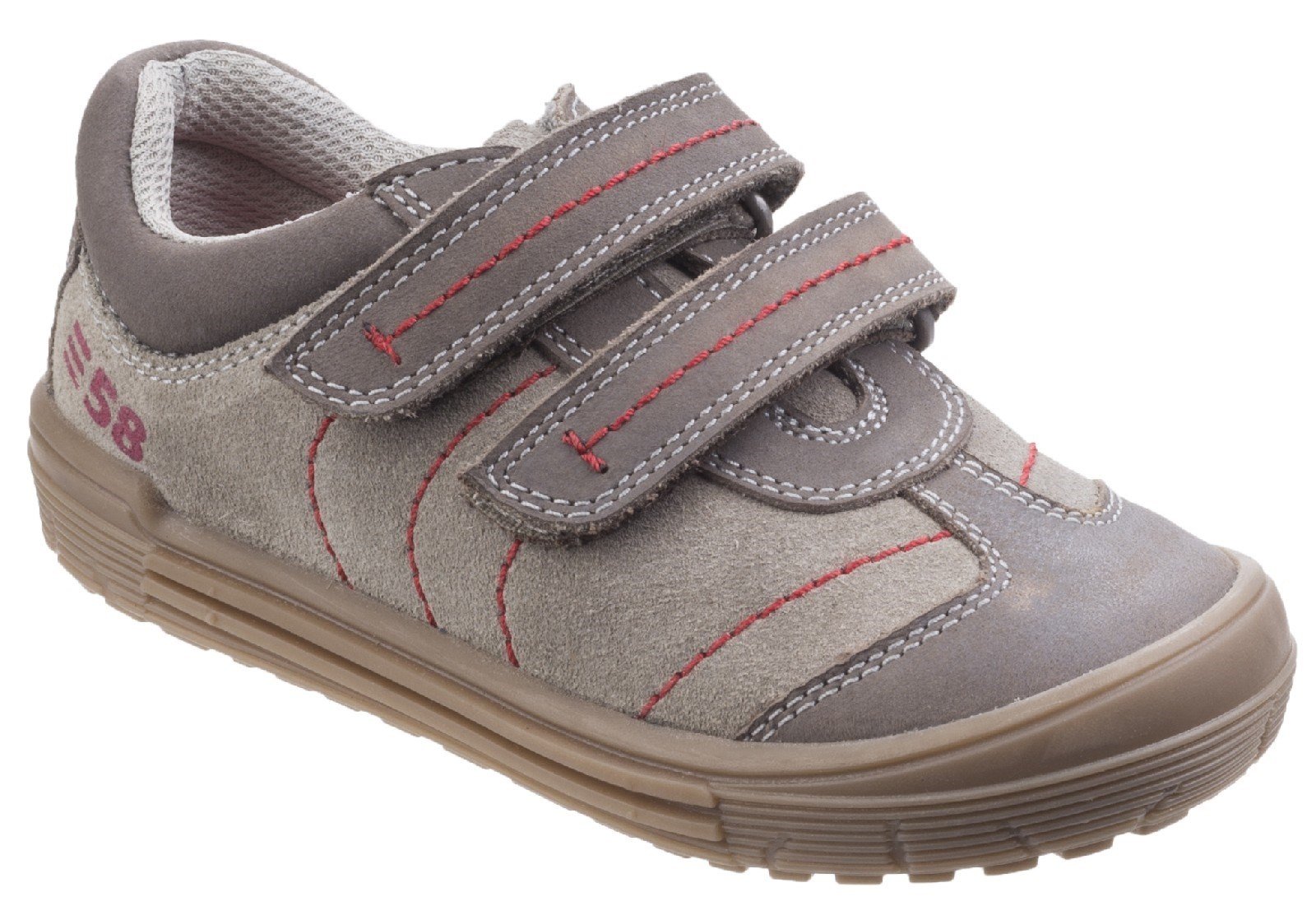 Hush Puppies Men's Finn Touch Fastening Trainer Shoe Taupe 26390 - Taupe 3