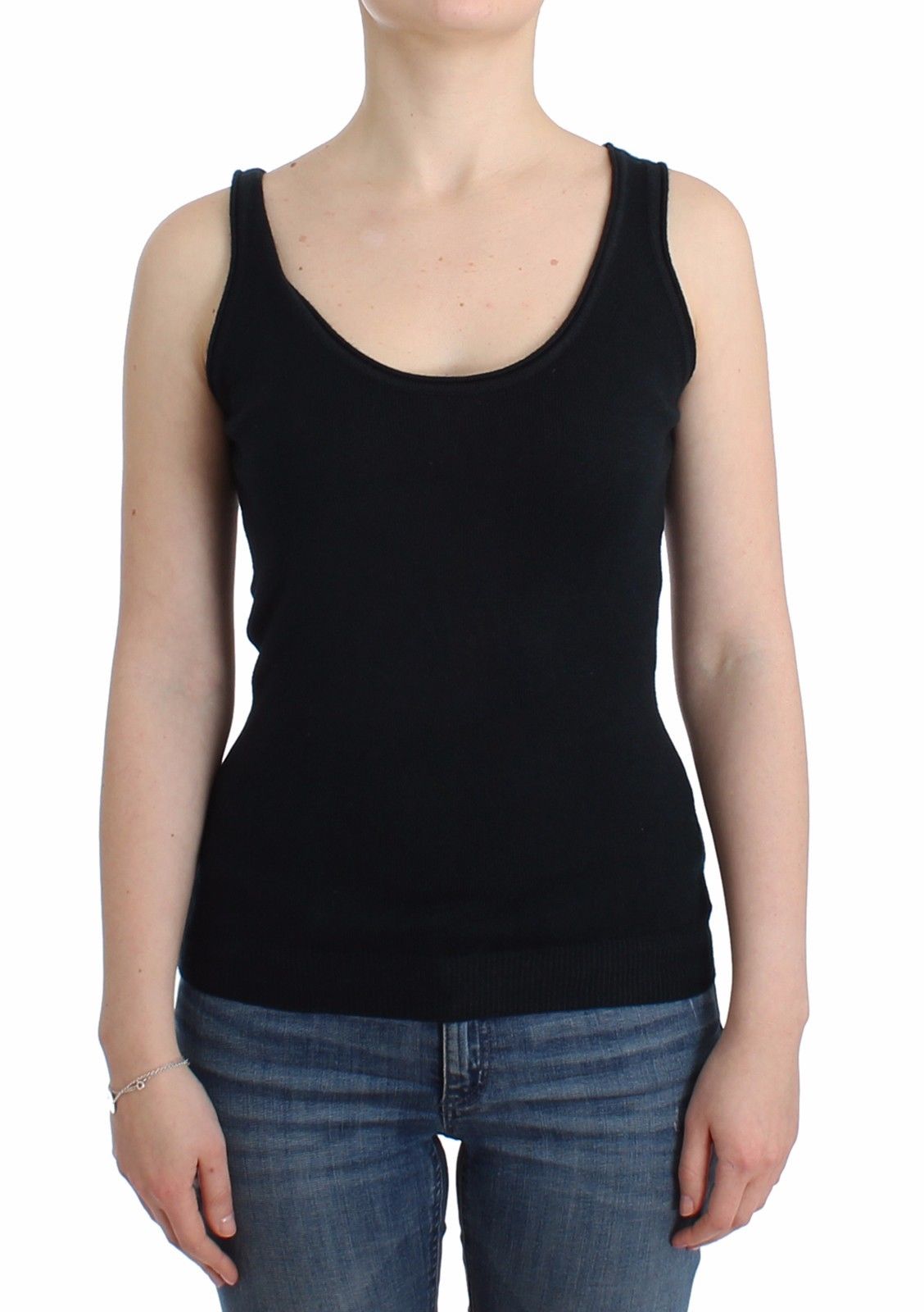 Ermanno Scervino Women's Cashmere Knit Top Black SIG12000 - IT42 | S