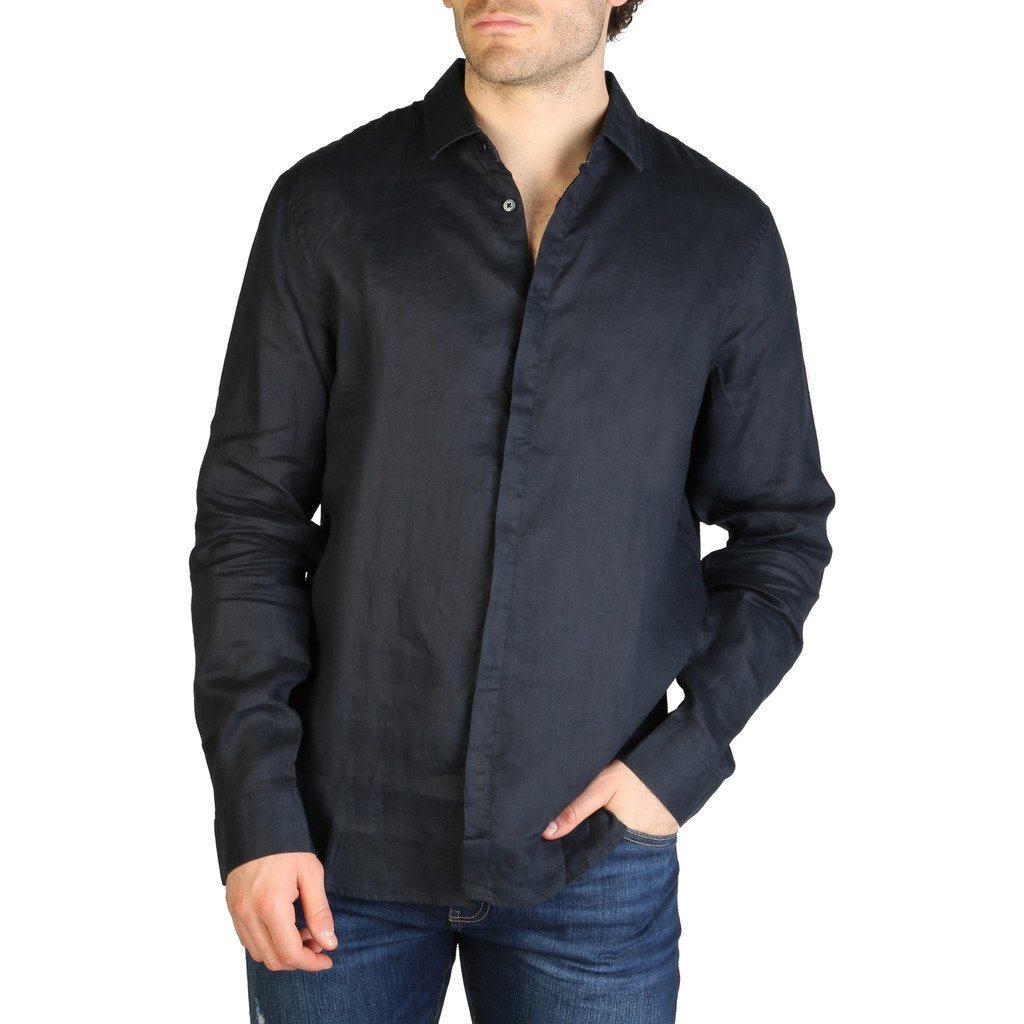 Armani Exchange Men's Shirt Blue 3ZZC27_ZNCFZ - blue XS
