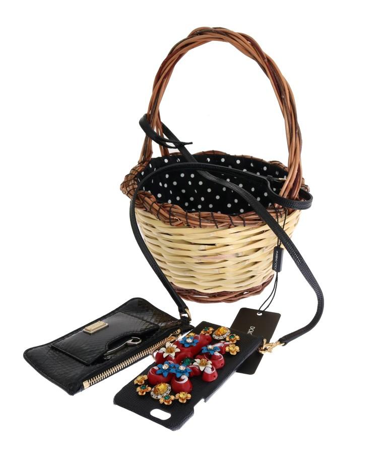 Dolce & Gabbana Women's Snakeskin Agnese Bag Beige VAS1256