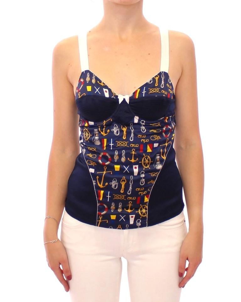 Dolce & Gabbana Women's Sexy Tank Tops Blue MOM11632 - IT1 | XS