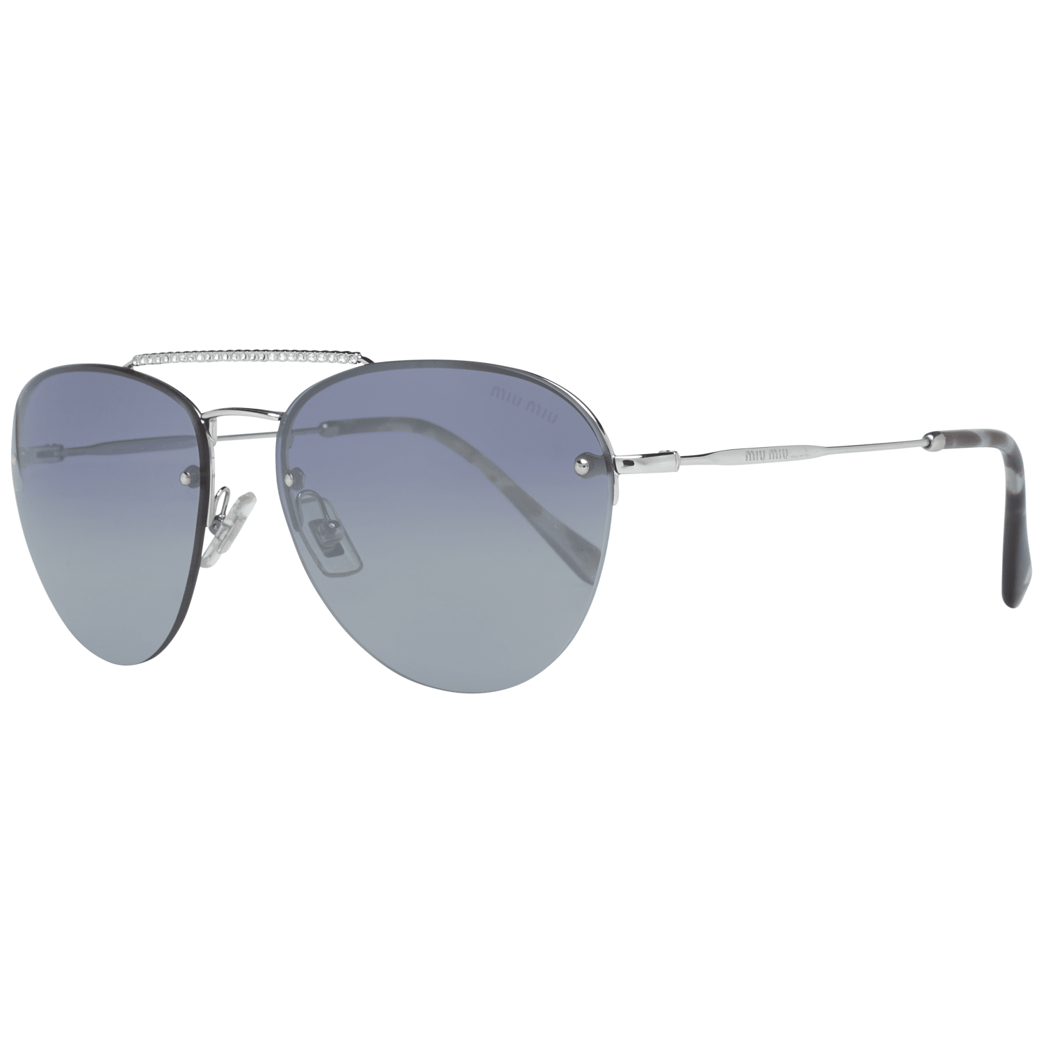 Miu Miu Women's Sunglasses Silver MU54US 1BC3A059