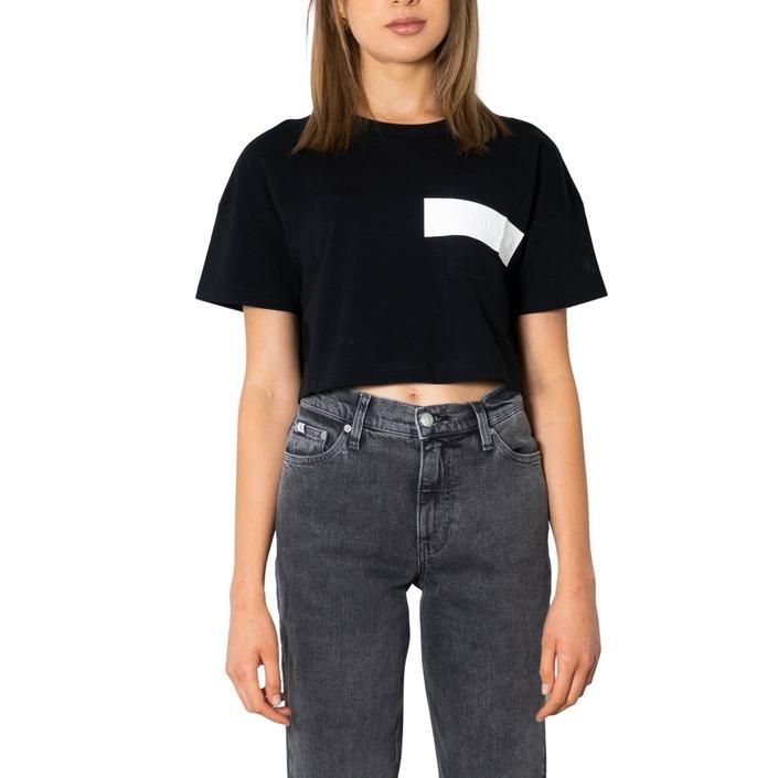 Calvin Klein Jeans Women T-Shirt Black 299942 - black XS