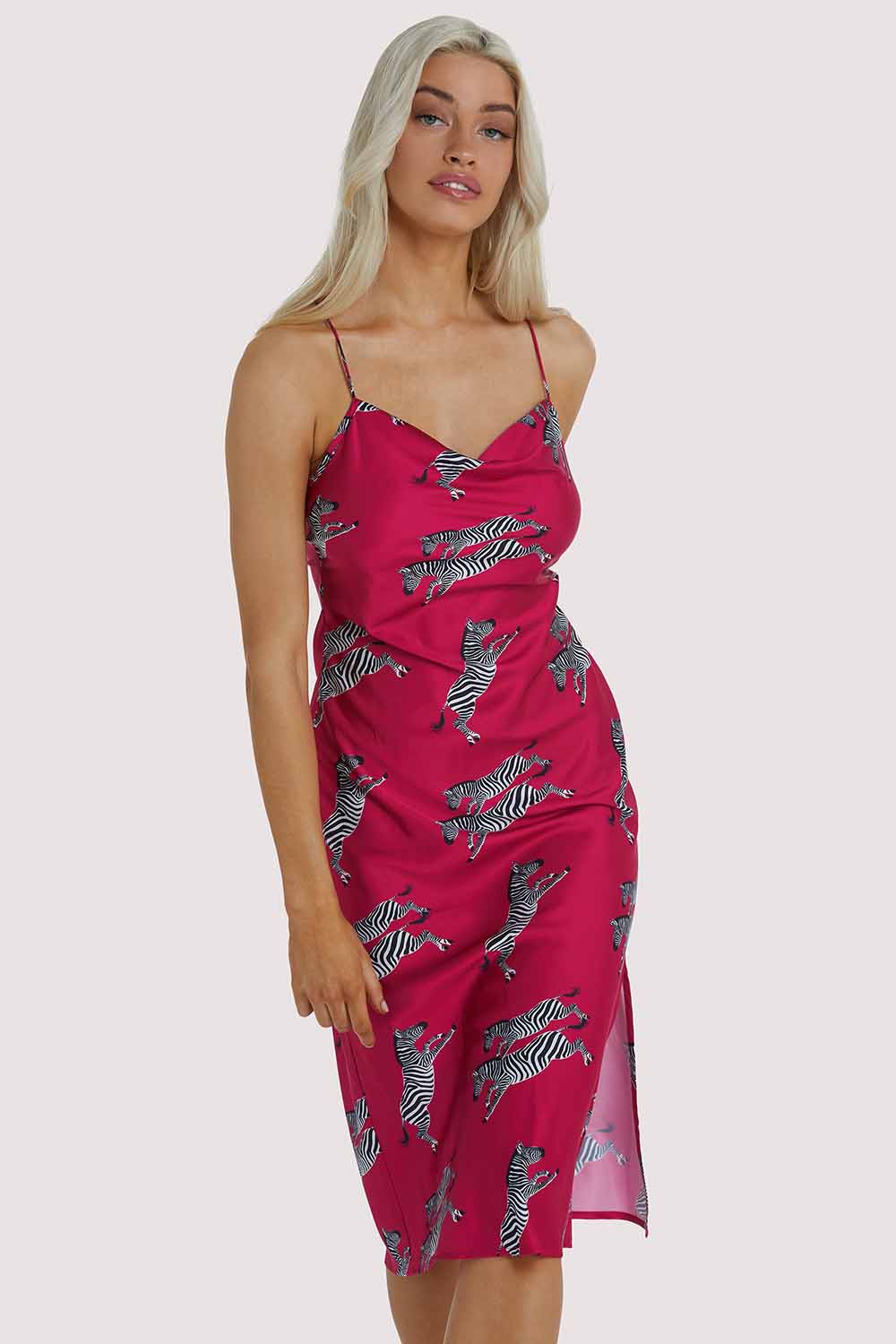 Kilo Brava EXCLUSIVE Hot Pink Zebra Dress UK 16-18