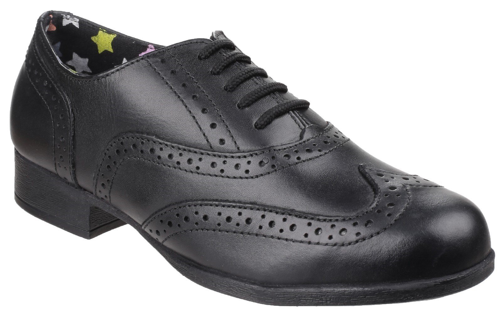 Hush Puppies Men's Kada Senior School Shoe Black 25337 - Black 6