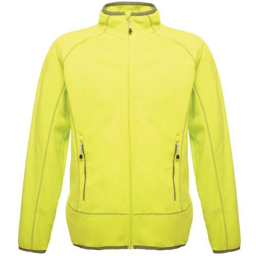 Regatta Men's Ashmore Full Zip Fleece Various Colours T_TRF503 - Lime Green/ Racing Green S