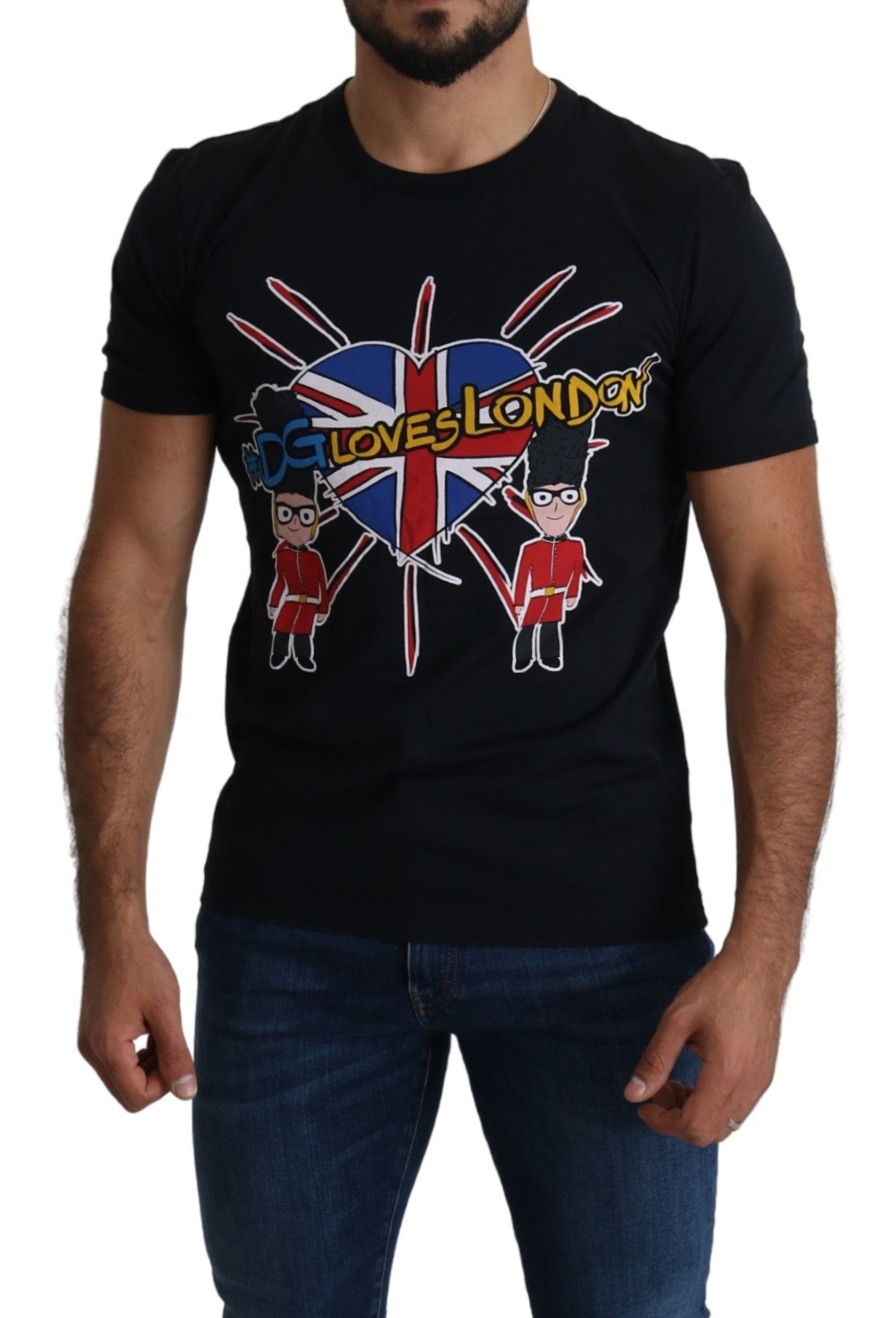 Blue DG Loves London Cotton Mens T-shirt - IT48 | M
