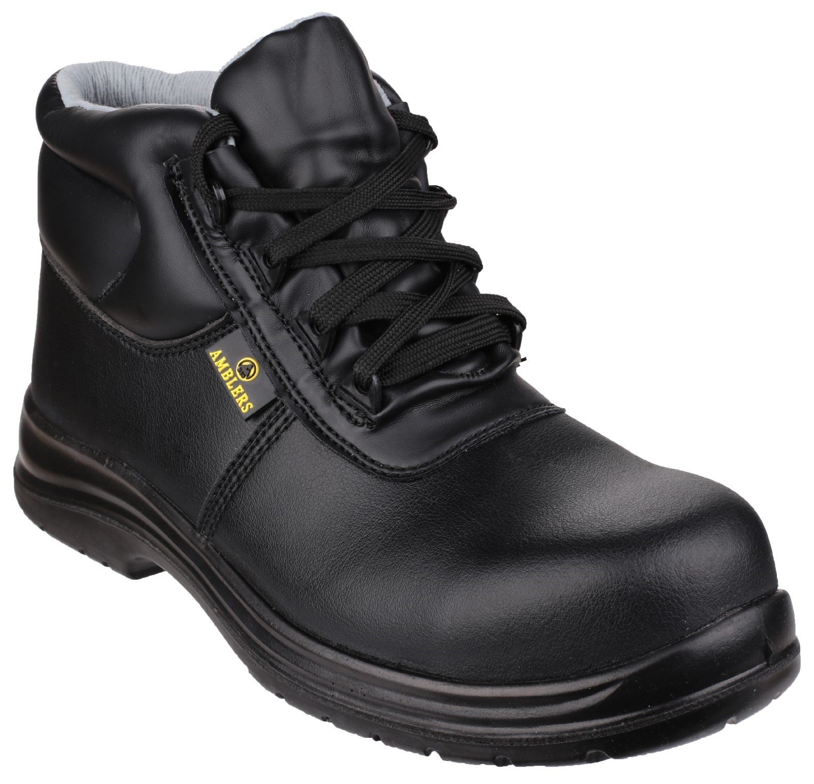 Amblers Unisex Safety Metal-Free Water-Resistant Lace up Boot Black 21897 - Black 3