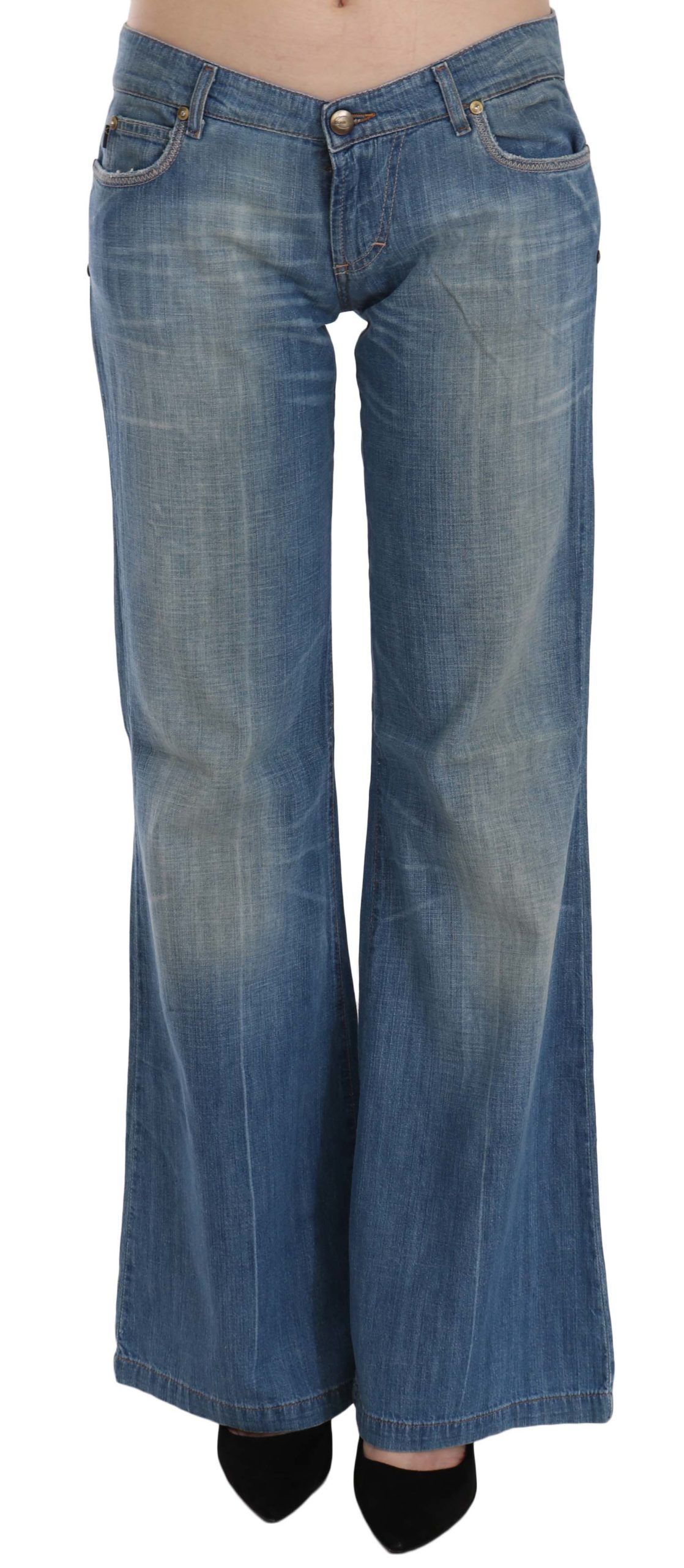 Just Cavalli Women's Low Waist Flared Denim Trouser Blue PAN70347 - W29