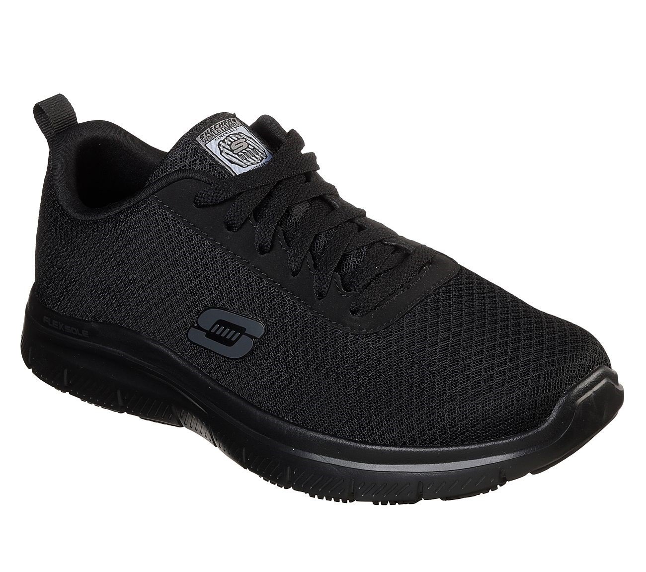 Skechers Unisex Bendon Sr Work Trainer Black 30963 - Black 6