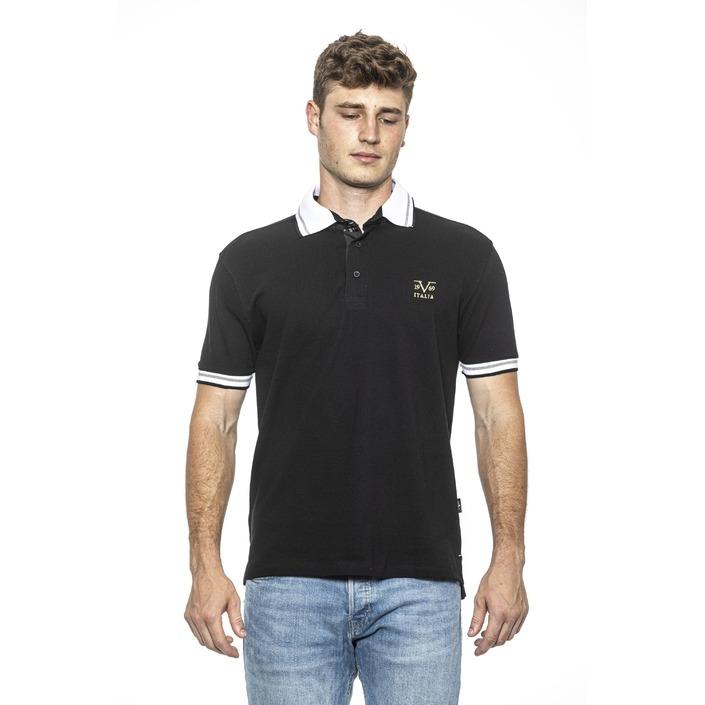 19v69 Italia Men's Polo Shirt Black 187908 - black XL