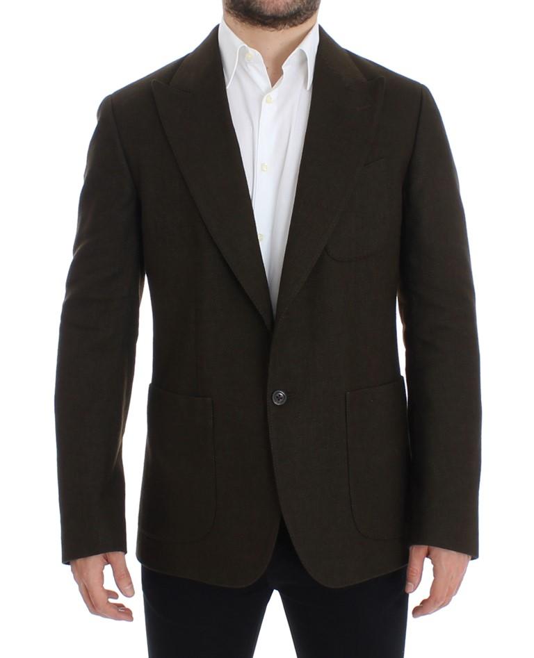Dolce & Gabbana Men's Wool regular fit Blazer Green SIG12259 - IT48 | M