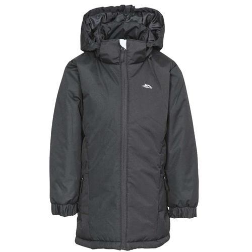 Trespass Kid's Padded Water Resistant School Jacket Various Colours Primula - Black 5 to 6 Years
