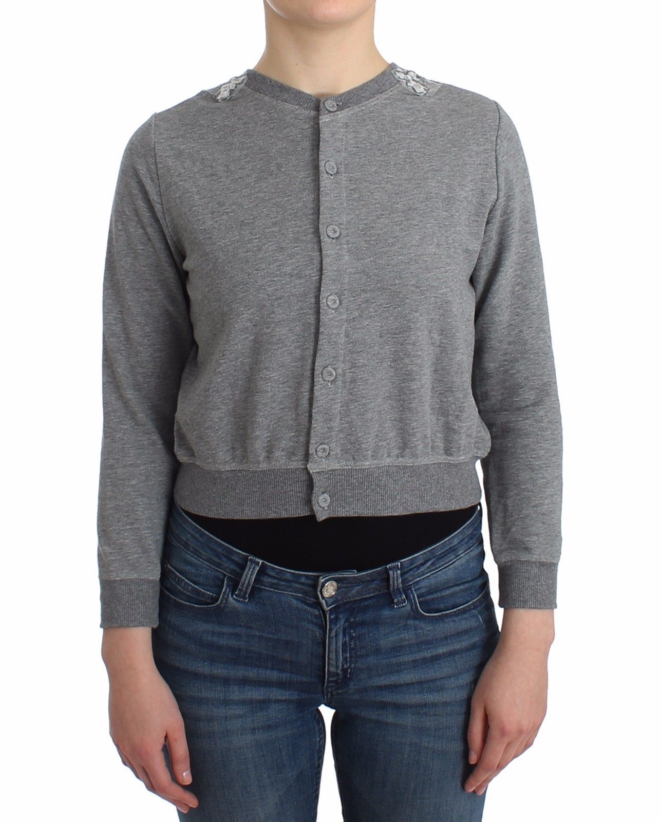 Ermanno Scervino Women's Cardigan Grey SIG11862 - IT42 | S