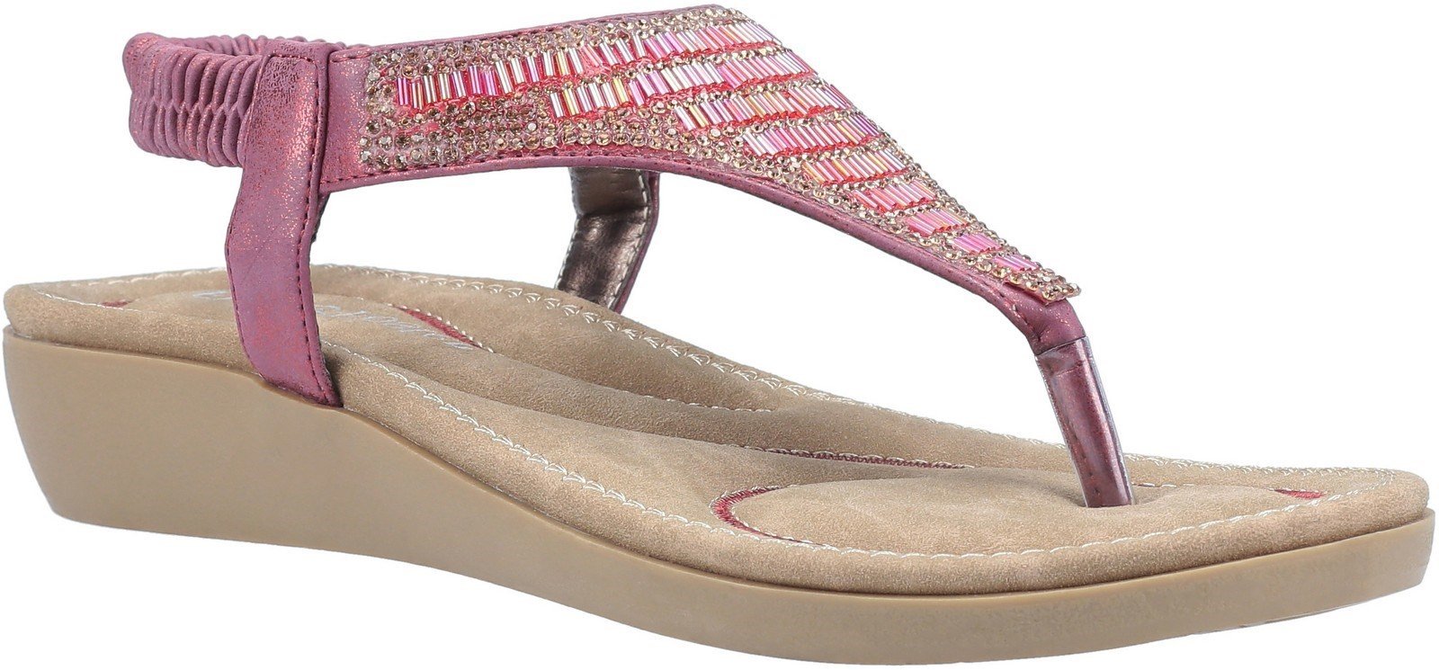 Fleet & Foster Women's Lianne Slip On Sandal Various Colours 30098 - Bordo 3