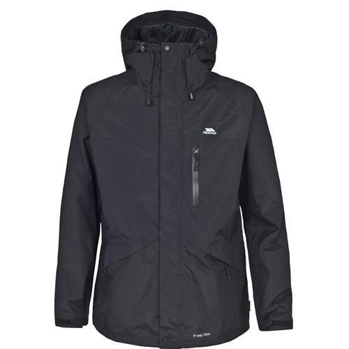 Trespass Unisex Waterproof Jacket Various Colours Corvo - Black S