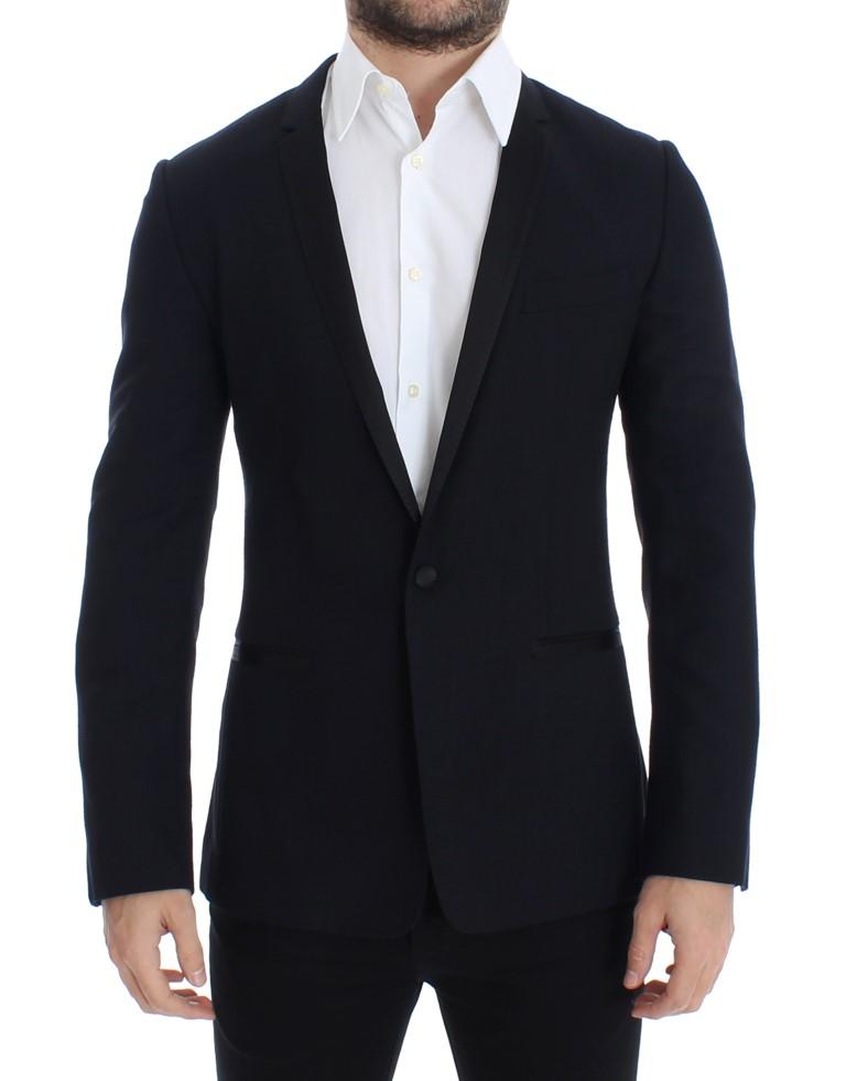 Dolce & Gabbana Men's Wool GOLD slim fit Blazer Blue SIG12213 - IT46 | S