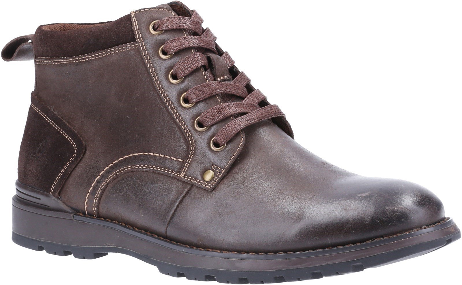 Hush Puppies Men's Dean Lace Up Boot Various Colours 31281 - Brown 6