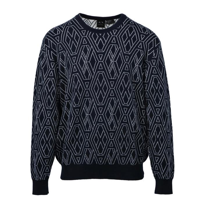 Armani Exchange Men's Sweater Blue 271603 - blue L