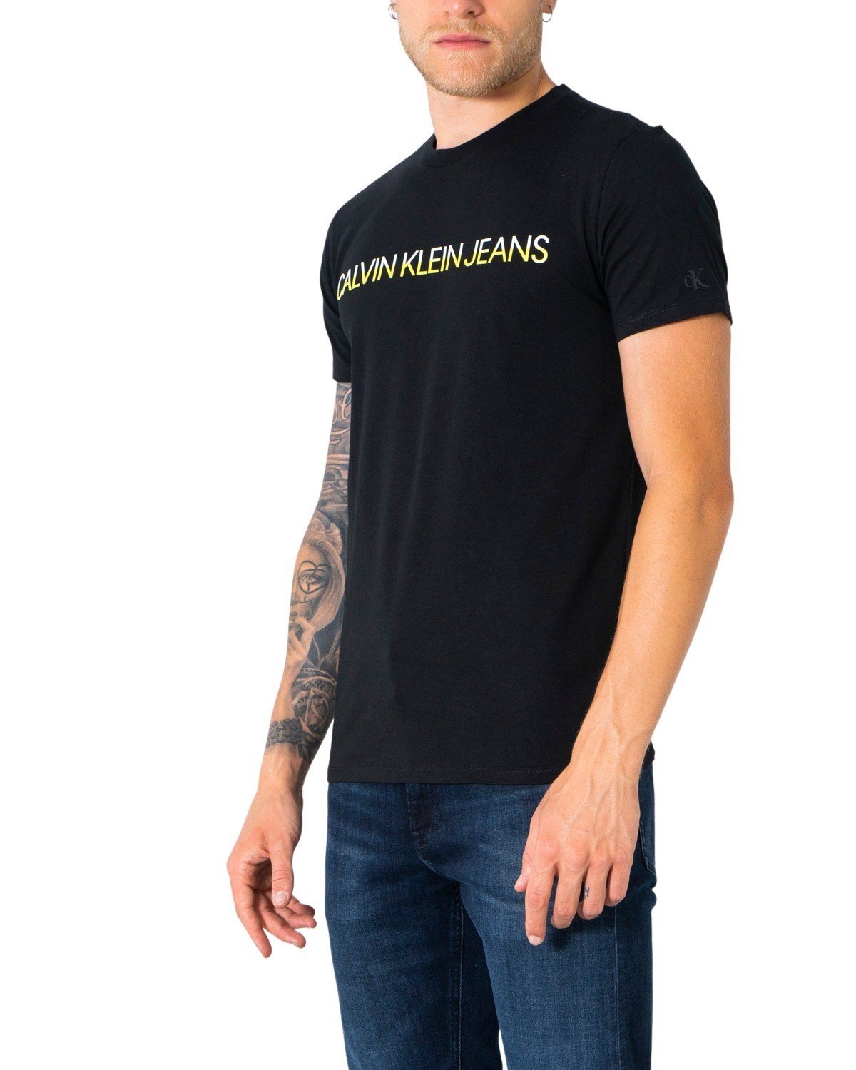 Calvin Klein Jeans Men's T-Shirt Various Colours 304952 - black XS
