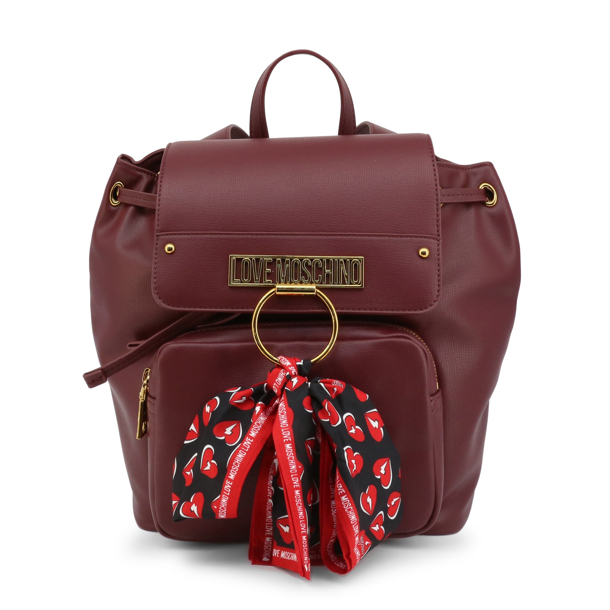 Love Moschino Women's Backpack Black JC4231PP0BKF - red NOSIZE