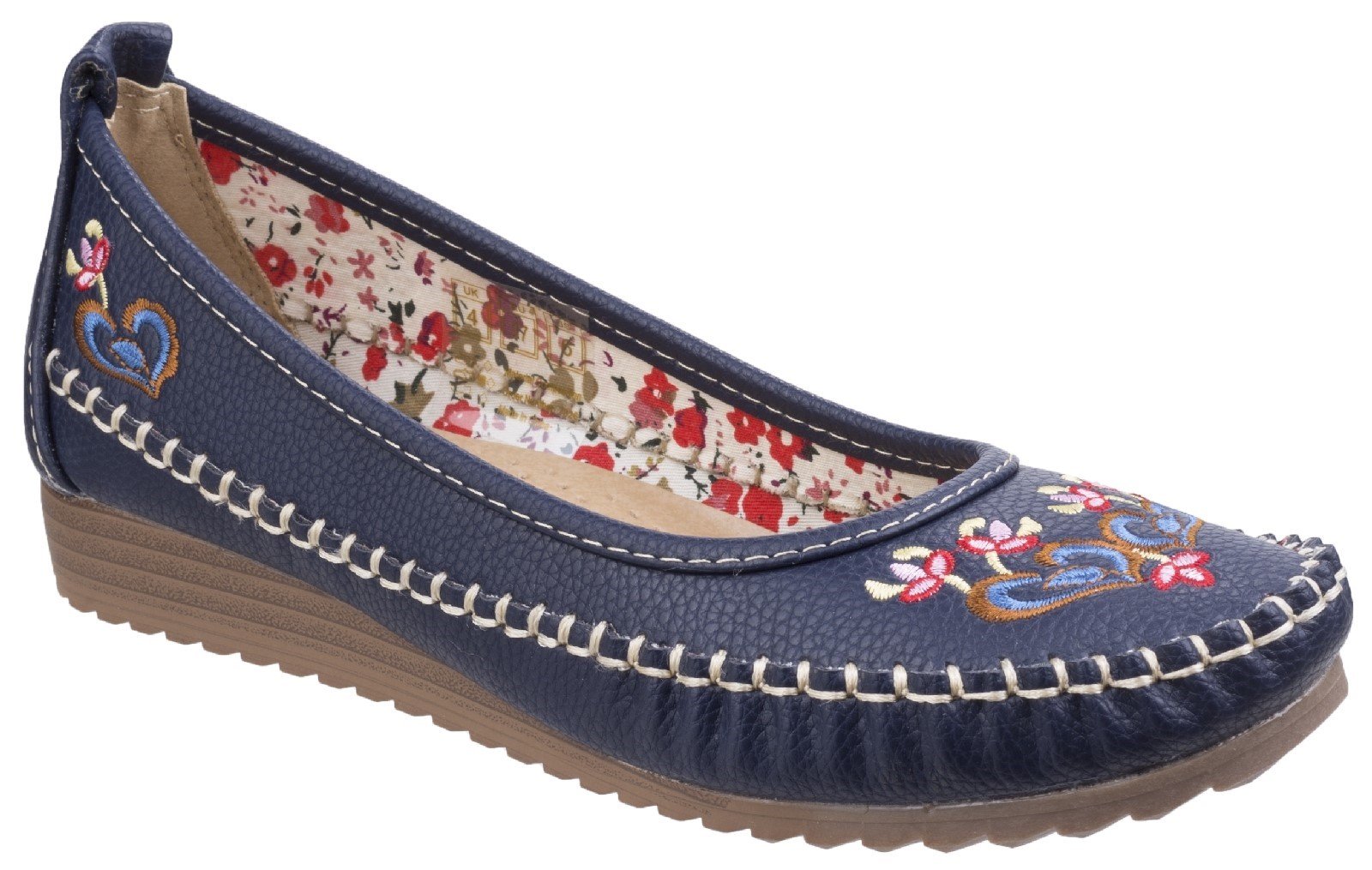 Fleet & Foster Women's Algarve Flats Various Colours 26303-43892 - Navy 3