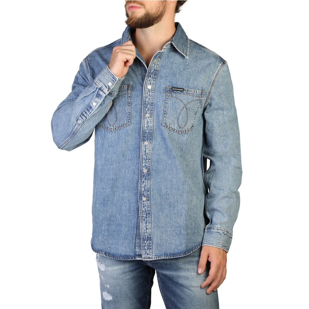 Calvin Klein Men's Shirt Blue 349424 - blue M